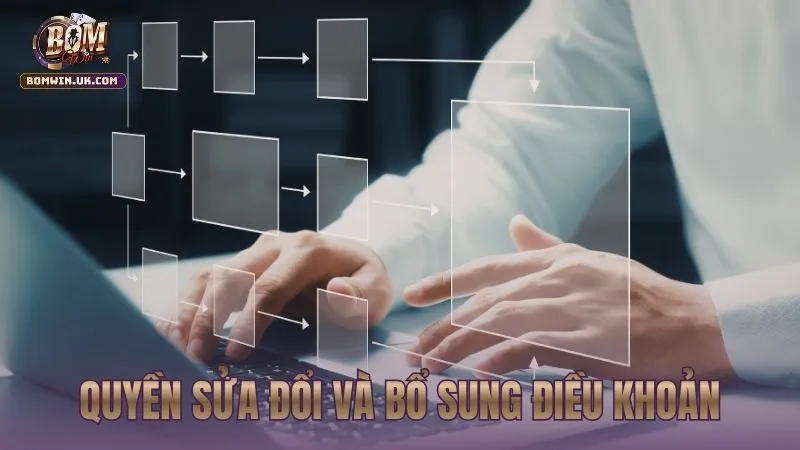 Quyền hạn thay đổi và bổ sung nội dung chính sách của cổng game